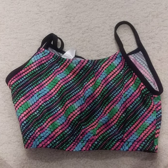 Sparkly Colorful Dance Crop Top - Picture 2 of 4